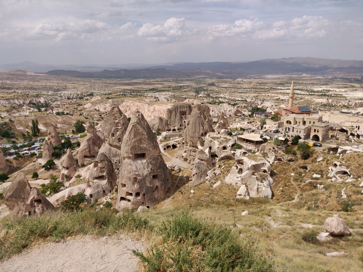 Göreme sziklaformái Törökországban.