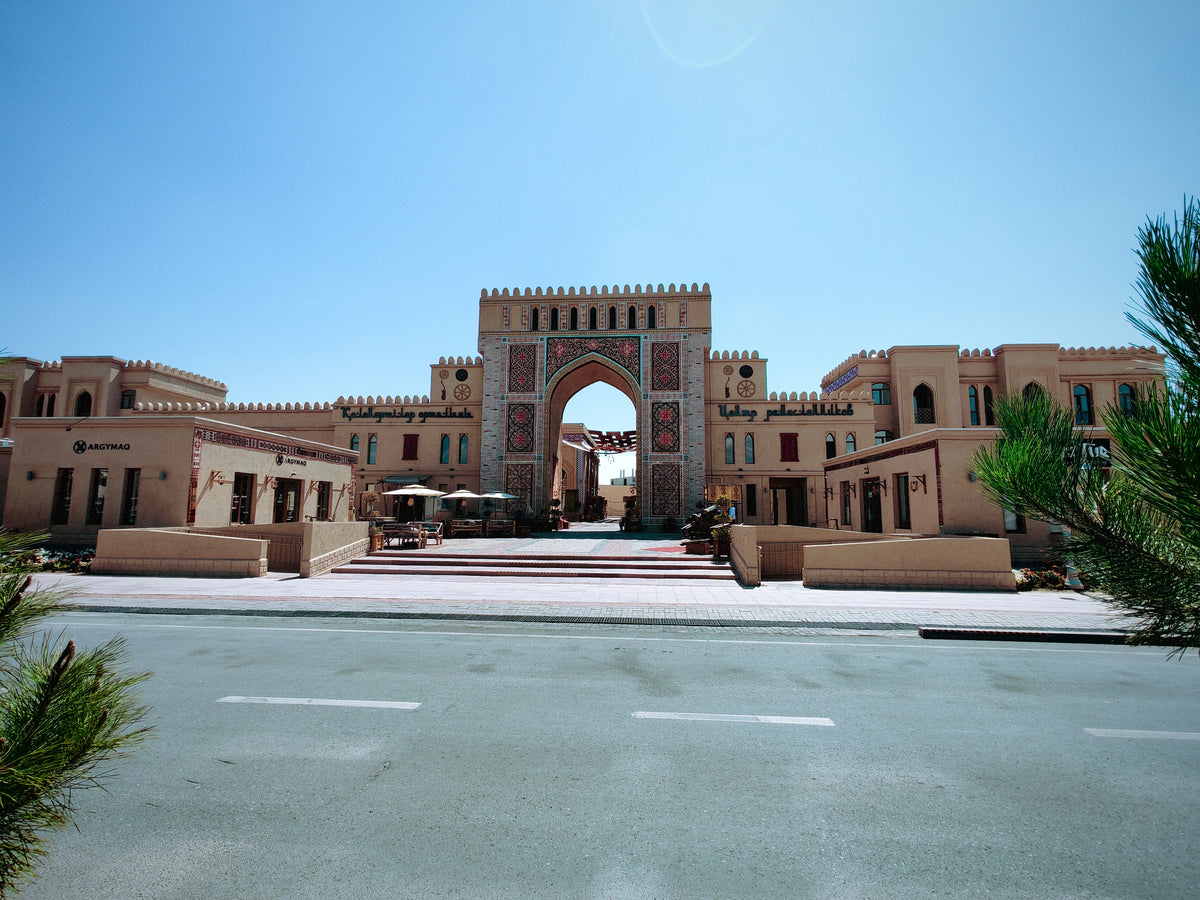 Monumentális kapu Turkistanban.