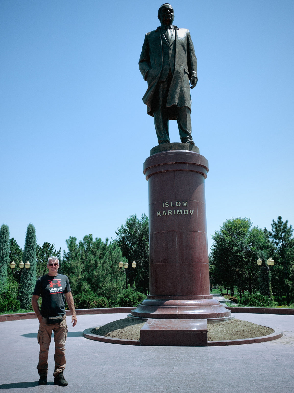 Amir Timur szobra Szamarkandban.