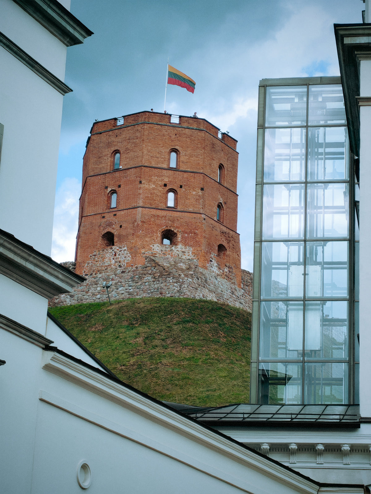A Gediminas-torony Vilnius várhegyén.