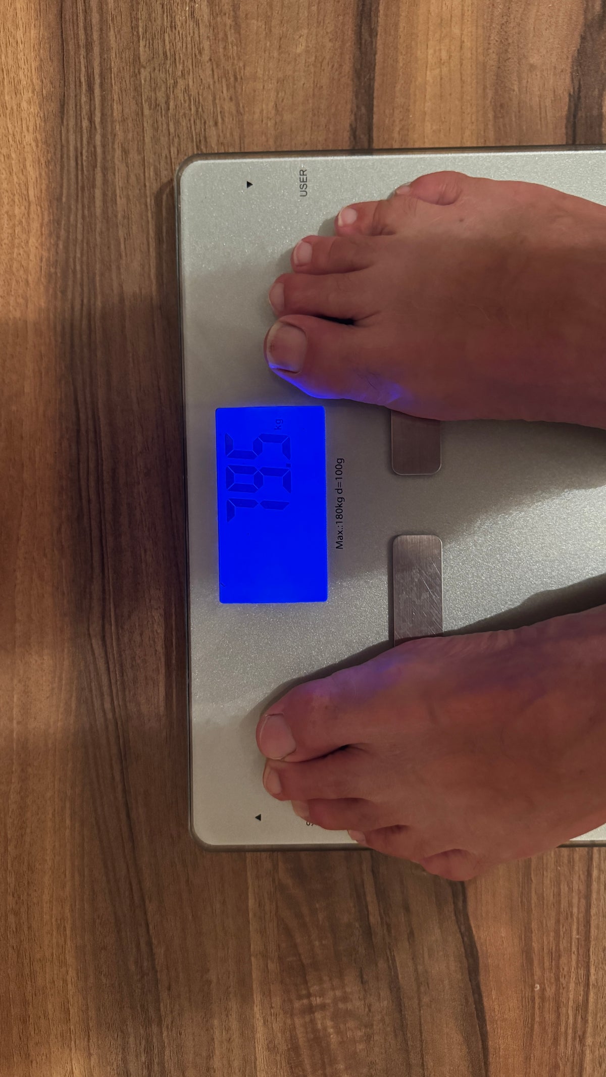 Laci testsúlya a hazaérkezéskor: 79,5 kilogramm.
