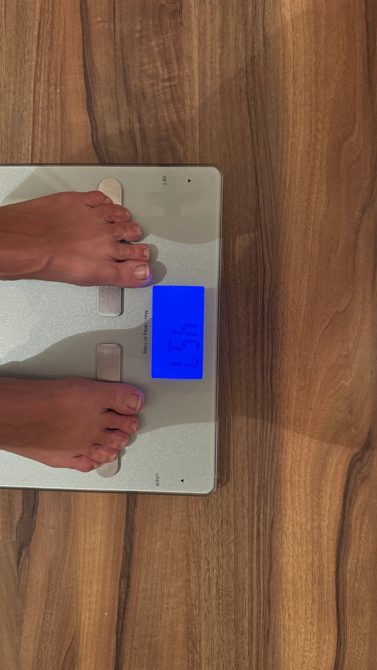 Szandi testsúlya a hazaérkezéskor: 45,7 kilogramm; addigra már egy kilót visszahízott.